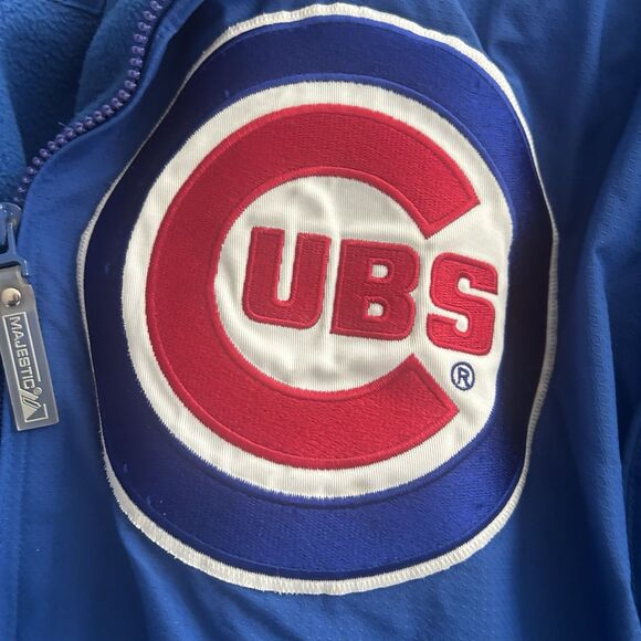Chicago Cubs Majestic Vintage MLB Full-Zip Jacket Men’s Medium - Picture 3 of 5